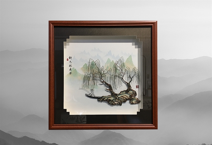 彩色铁画
